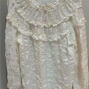 Beautiful long sleeve silk top.